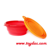 Color Silicone Fold Pet Bowl